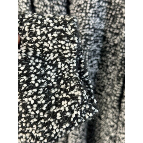 Ruby Rd. Women's Open Front Cardigan Size 3X Black White Marled with Fringe - Picture 7 of 10